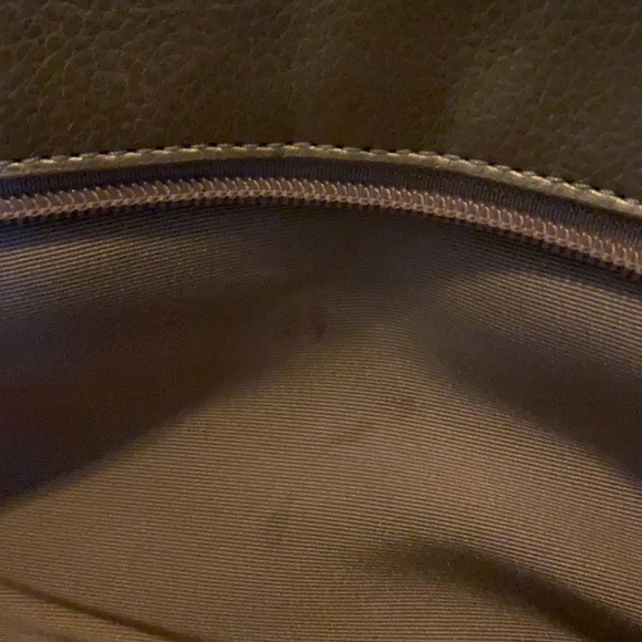Small snake skin printed clutch - copper in color - Picture 4 of 4